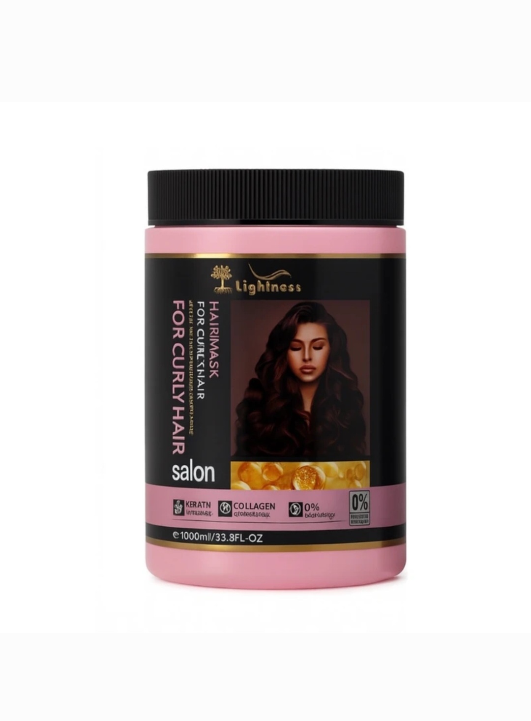 ماسک مو لایتنس Lightness مدل Salon مناسب برای موهای فر
