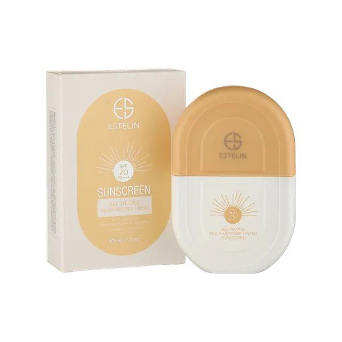 کرم ضدآفتاب رنگی SPF 70 استلین مدل All In One Multi Defense Tinted