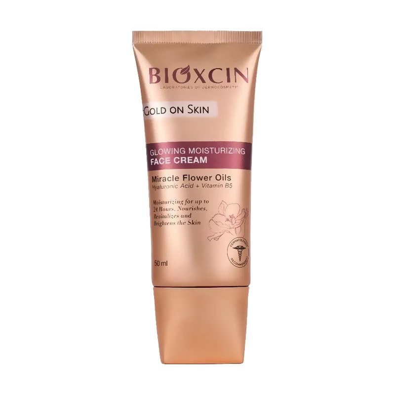 کرم مرطوب‌ و درخشان‌ کننده بیوکسین GOLD ON SKIN حجم 50 میل